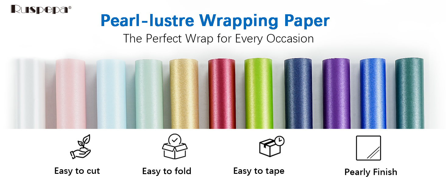Pearly Lustre Wrapping Paper Roll