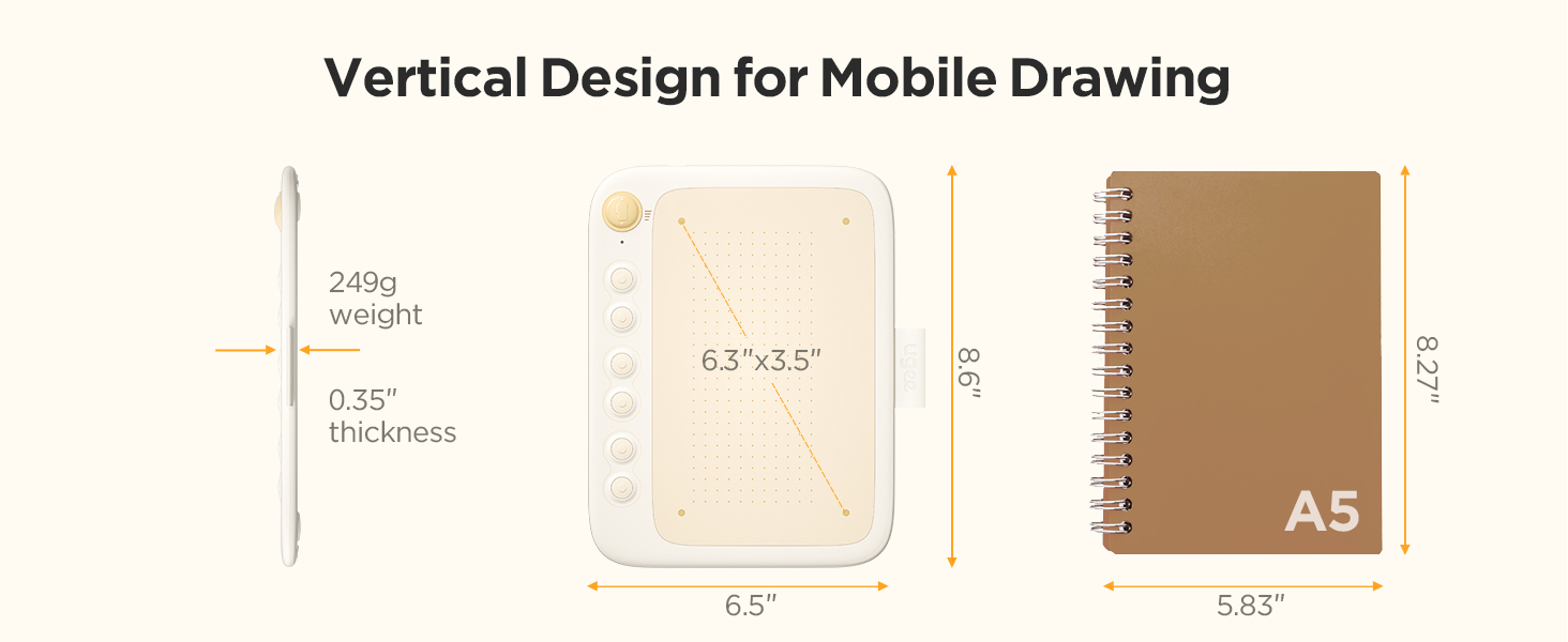 drawing tablet with pen