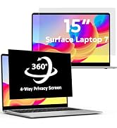 LUSA DESIGN 360°Privacy Screen for Microsoft Surface Laptop 7 15 inch (Model:2037 2108), Surface ...