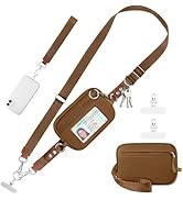 Tiostep Clip and Go Strap for Phone with Wallet Crossbody Phone Lanyard Adjustable and Detachable...