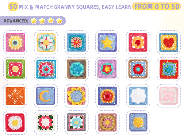 crochet kit granny square kit