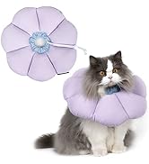 H HIDREAM Cat Cone Collar,Cute Waterproof Cat Recovery Collar,Anti-Bite Lick Wound Healing Safety...