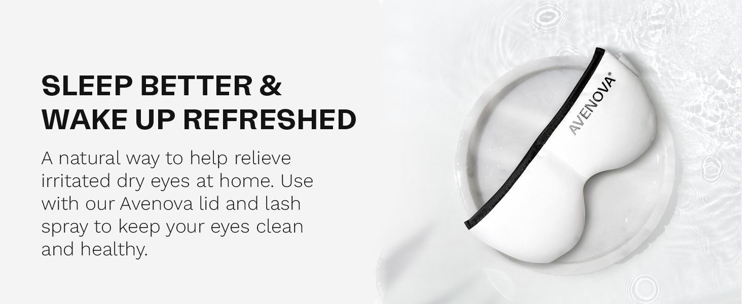 Avenova Moist Heating Eye Compress Mask – Reusable & Microwavable Eye Mask