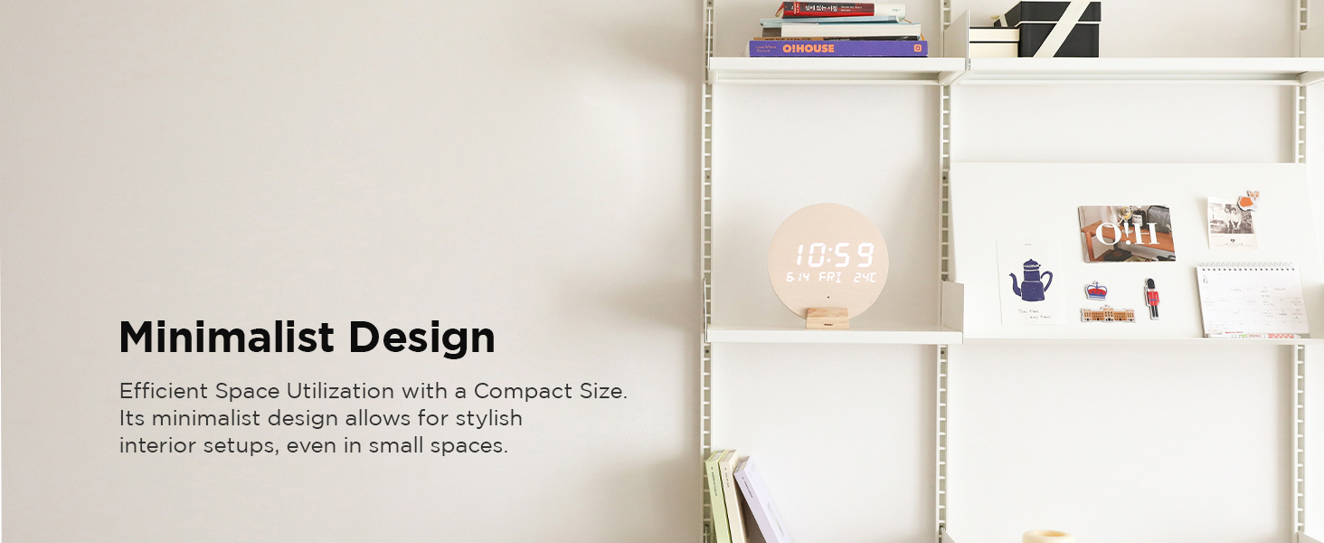 led wall digital wall clock cordless wireless minimalist boho clock modern wall clock modern