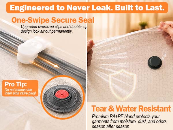 Portable Vacuum Storage Bags with Wireless Electric Pump