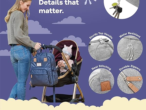 diaper bag backpack baby bag baby shower gift mobile