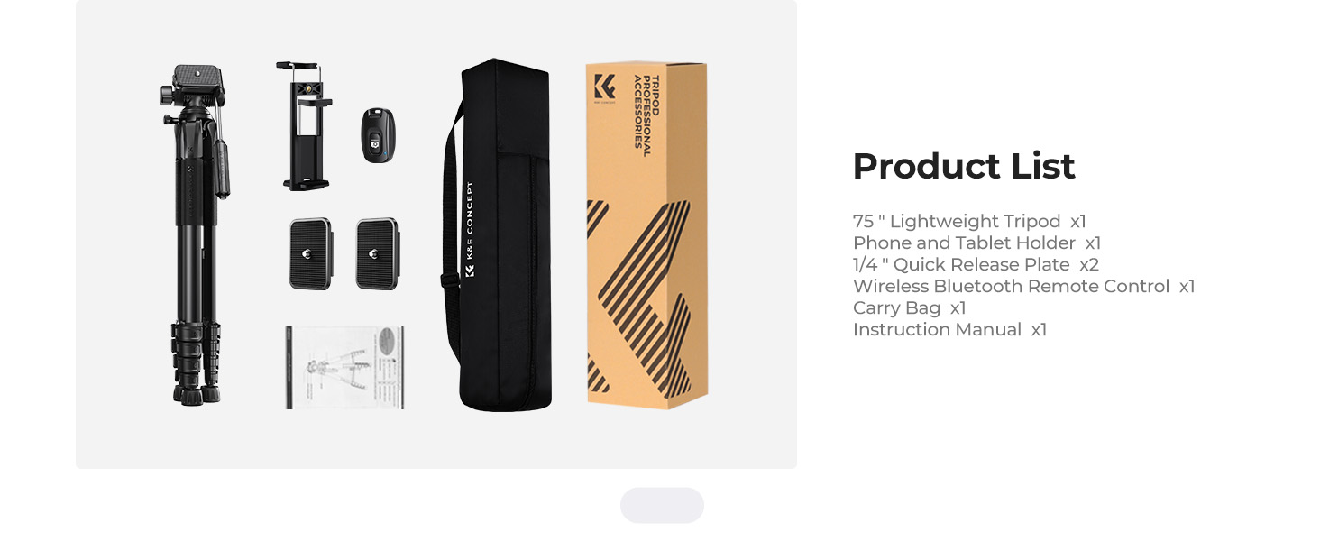 K&F Concept Compact Camera Tripod