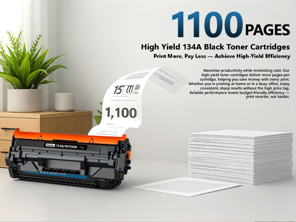 HP 134A Black Toner Cartridges