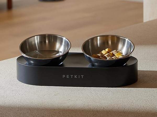stainless steel raised cat bowls elevated pet dog bowls