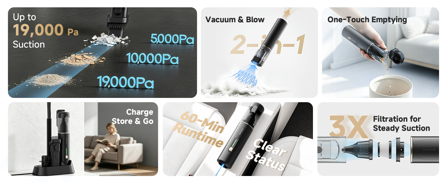 DREAME VBP20-B Cordless Vacuum Cleaner