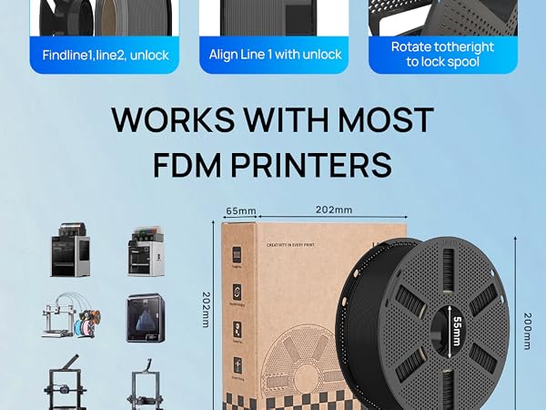 JAYO PLA 3D Printer Filament, PLA Filament 1.75mm