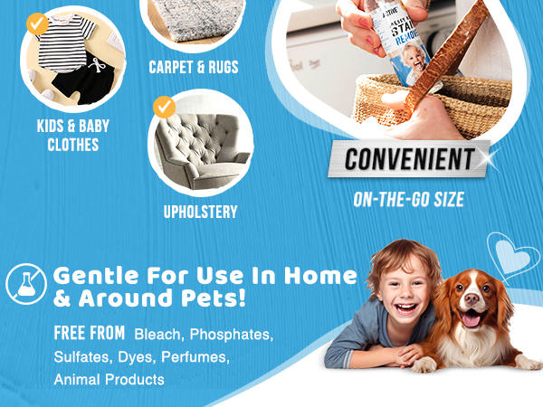 convenient size for on the go stain removal - mom approved
