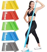 Resistance Bands for Working Out, Physical Therapy Bands, Elastic and Exercise Bands Set for Stre...