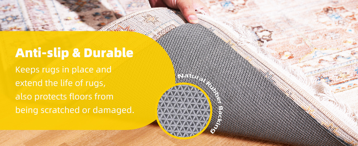 rug pad gripper 5x8 non slip cushioned thick felt rubber rug pad runner rug pad non skid