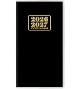 Pocket Calendar 2026-2027, Monthly Purse Planner (6.7" x 3.7") Runs from January 2026 to December...