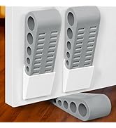 3 Pack Door Stops for Bottom of Door, Rubber Door Stopper Wedge with Holder, Door Holder to Keep ...