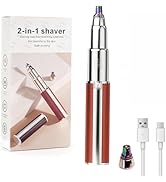 Nizzarra Precision Eyebrow Trimmer for Women 2-in-1 Electric Razor for Flawless Brows & Nose Hair...