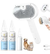 Pet Steam Brush for Dog & Cat - Petcombleave-inserum for Shedding & Hair Removal - Self Cleaning ...