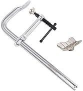 MAXPOWER Heavy Duty F Clamp 12-Inch x 4-3/4-Inch Throat (300 x 120mm Throat), with Multi-purpose ...