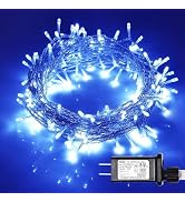 ILLUMINEW 108ft 300 LED Outdoor Indoor String Lights, Safety Plug in 8 Modes Halloween Decoration...