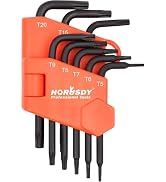 SEDY 8-Piece Mini Torx L Key Set, Tamperproof Torx Star Allen Wrench, T5, T6, T7, T8, T9, T10, T1...