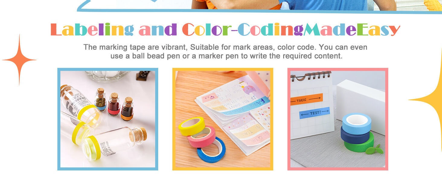 colored masking tape