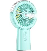 Otlonpe Handheld Misting Fan Portable, 4000mAh Rechargeable Small Personal Water Spray Hand Held ...