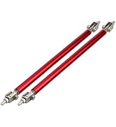 MOXRUQ 2 PCS Adjustable Splitter Strut Rods, 8" - 11" Front Bumper Splitter Strut Rods, Sporty Bu...