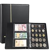 Currency Coin Album,370 Pockets Coin and Currency Collecting Binder,250 Pockets Coin Collection B...