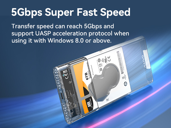 2.5" External Hard Drive Enclousre SSD HDD Typc-C PC laptop Xbox macbook data transfer storage