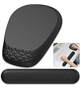 Laokiiy Mouse Pad with Wrist Rest, Comfortable Keyboard Wrist Rest, Memory Foam Wrist Rest for Co...