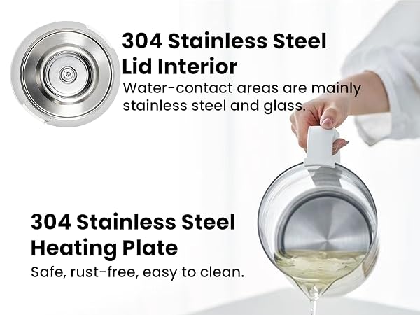 304 Stainless Steel Lid Interior
