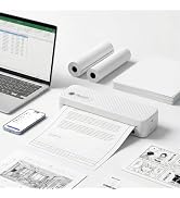 PhoSwift Portable Thermal Printer for Laptop, Inkless Bluetooth Printer Support 8.5" X 11" Letter...