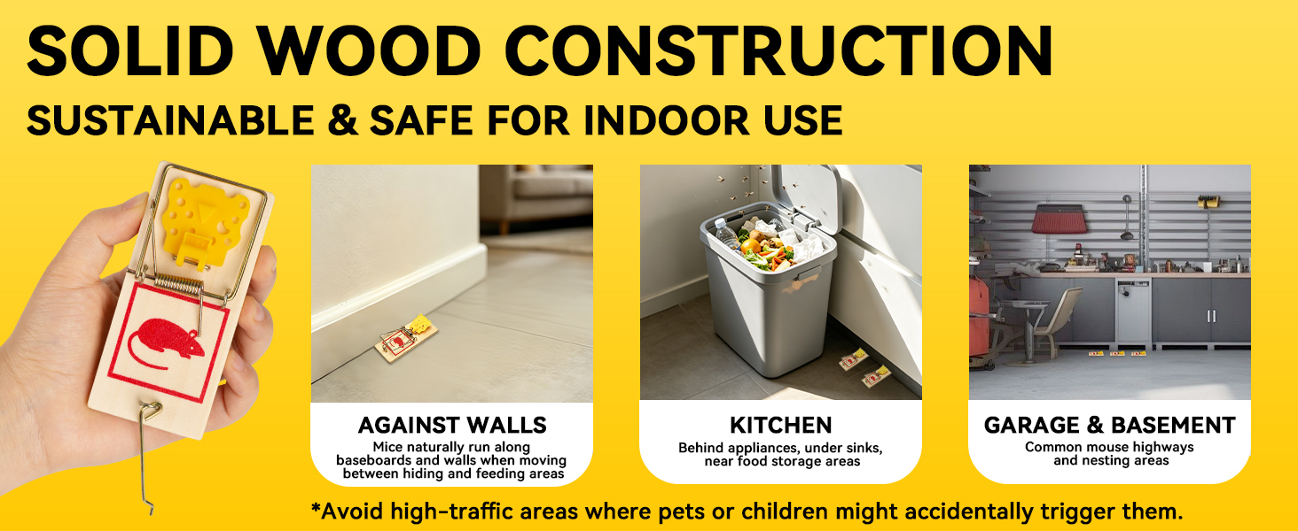 Mouse Trap for Homes, Garages and Basements