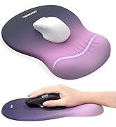 TECKNET Ergonomic Mouse Pad with Wrist Rest, Memory Foam Mousepad with Wrist Support, Smooth Surf...