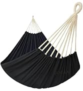 GOCAN Double Hammock 2 Person Extra Large 330X150cm Load Capacity 600Pound Canvas Cotton Hammock ...