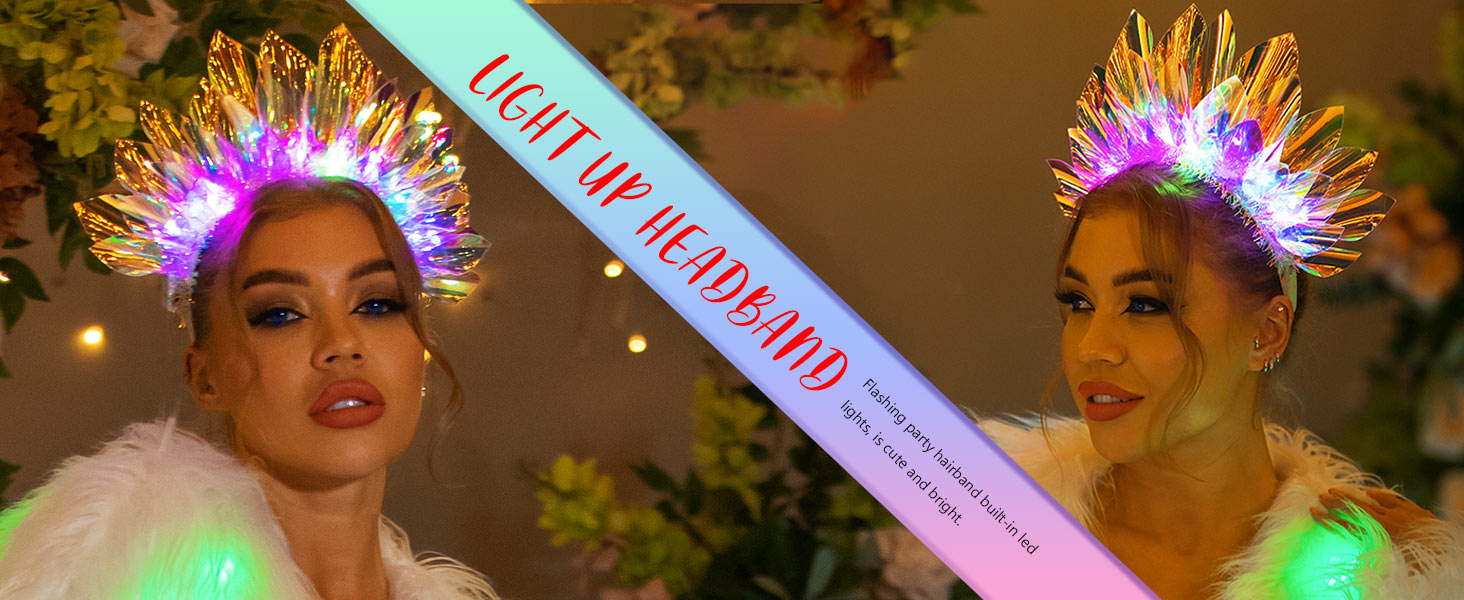 womens light up hair accessories