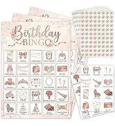 Tsunerrorami Birthday Bingo Activity Set, Bingo Game for Party Events, Fun Birthday Party Games f...