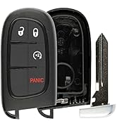 Key Fob Shell, Alliskeys Replacement Smart Remote Key Case Cover 4 Buttons Suitable for 2013-2018...