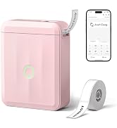 NIIMBOT D110 Upgraded Version Mini Label Maker Machine with Tape, Portable Bluetooth Thermal Prin...