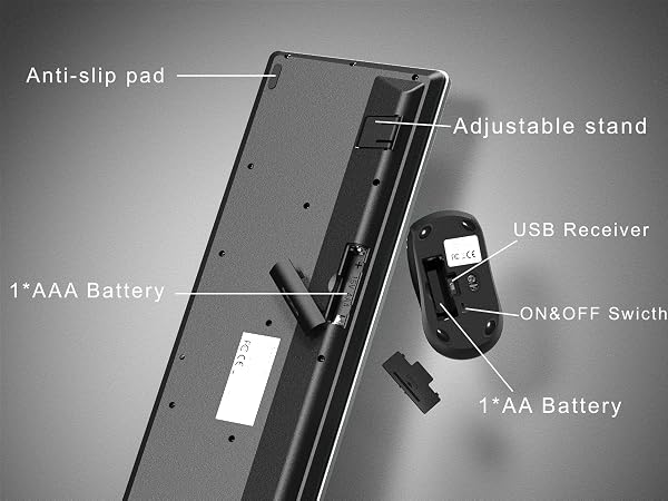 computer wireless keyboard and mouse