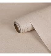 BESWEE 15.7''x315'' Light Beige Matte Granite Contact Paper for Countertops Thick Peel and Stick ...