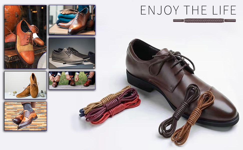 With VSUDO round waxed shoelaces, enjoy your life