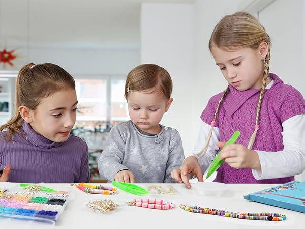 clay beads for friendship bracelet making kit