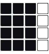 2.5 Inch Self-Stick Furniture Sliders for Carpet, 16 Pack Square Adhesive Table Desk Chair Furnit...