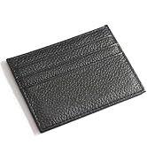 M-Plateau Credit Card Wallet, Super Slim Card Holder, Genuine Leather Wallet for Man and Women wi...