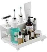 YOOLENS Quick Dry Electric Toothbrush Holder 4 Slots Metal Bathroom Counter Organizer for Toothpa...