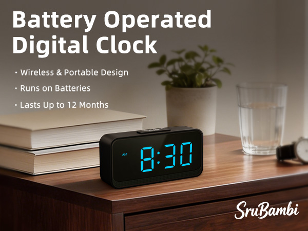 battery operated alarm clock