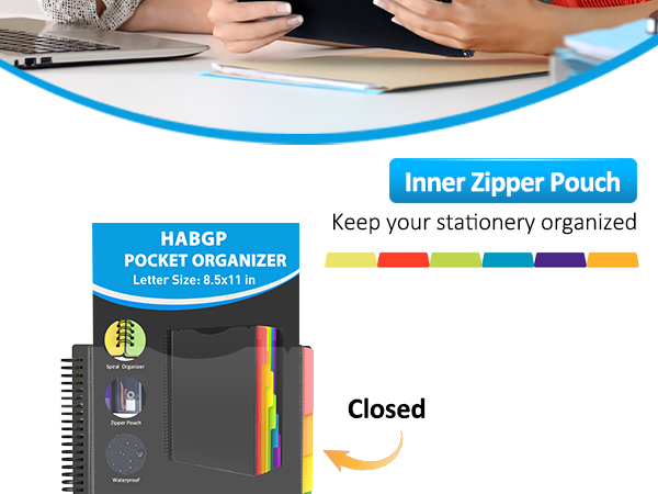 HABGP 12 Pocket Plastic folders with Pockets