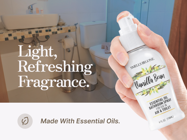 light, refreshing fragrance from essential oils